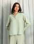 JACQUARD COLLARED BACK TALE SHIRT